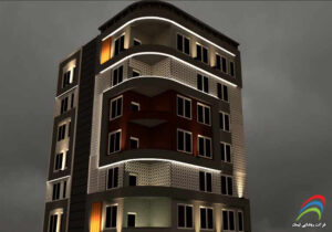 طراحی و اجرای نورپردازی نما ساختمان